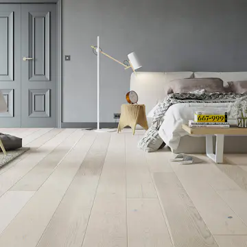Parkettgulv Nordic Floor Ek Field Hvit Mattlakk